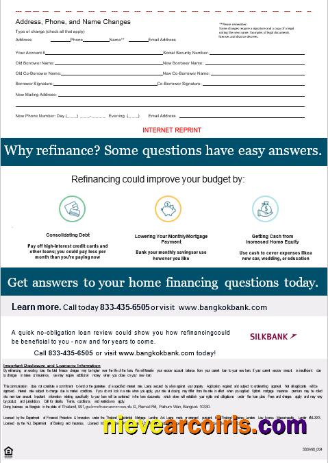 Thailand Bangkok bank mortgage statement, 3 pages 3
